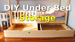DIY Under Kids Bed Storage