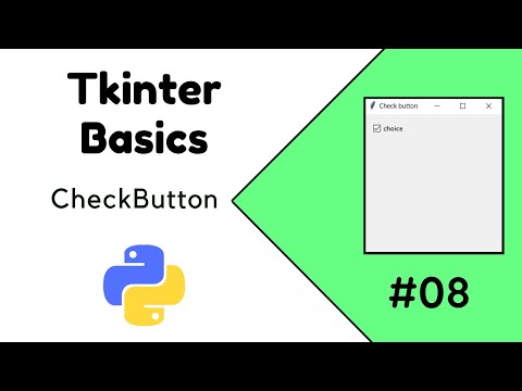 Python Tkinter Tutorial 07 How To Create A Checkbutton Using Tkinter