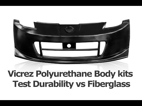 Vicrez Polyurethane Body kits Test Durability vs Fiberglass