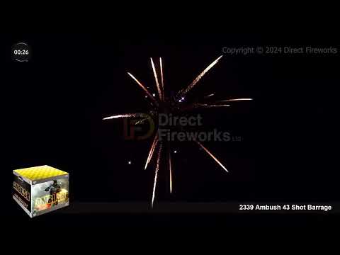 Direct Fireworks - FD149 2339 – Ambush 43 Shot Barrage