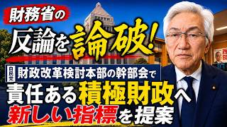 財務省の反論を論破！自民党・財政改革検討本部の幹部会で責任ある積極財政へ新しい指標を提案（西田昌司ビデオレター　令和8年6月19日）