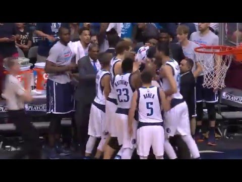 Tempers flare between as Anthony Morrow starts a scuffle from the bench.