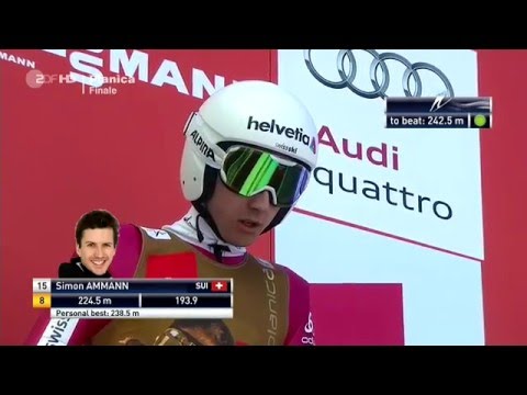 Simon Ammann 238,5m Johann Andre Forfang 245 m  Planica 2016