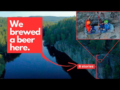 Cliffside brewing - DEADLY climbing brew challenge!