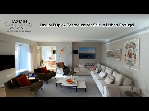 Luxury Duplex Penthouse in Lisbon – 4 Suites, Views of the Castle,  Steps from Avenida da Liberdade.