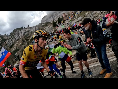 Tre Cime di Lavaredo Giro d'Italia 2023 Roglič attacks