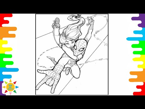 Spiderman Saves The Girl Coloring | Clarx & Harddope - Castle [NCS Release]