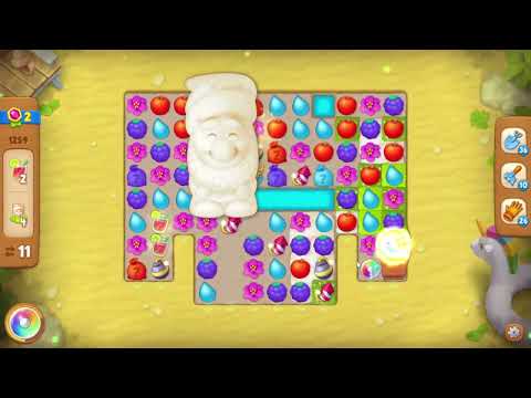 Gardenscapes 1259 Level - 22 moves - NO BooSTERS