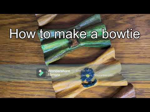 How to make a wooden bowtie