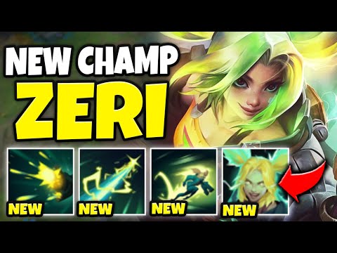 ZERI MIGHT BE THE COOLEST NEW CHAMPION YET! (TWO PENTA KILLS) - League of Legends