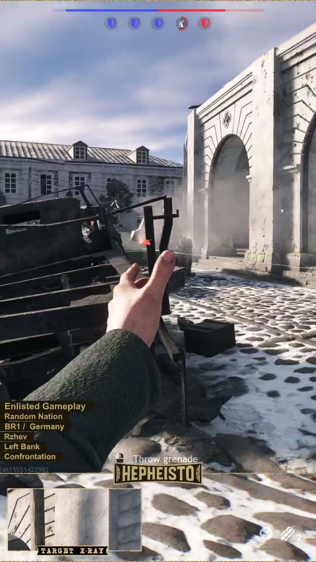 Engineer eliminates Tank T-60 with Explosion Pack
