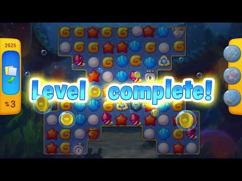 Fishdom level 2825 in 17 moves