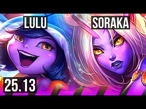 LULU & Jinx vs SORAKA & Aphelios (SUP) | KR Master | 25.13