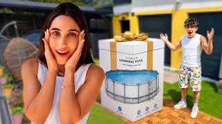 صندوق ضخم في حديقة بيتنا 😱 (وزنه 210 كيلو)