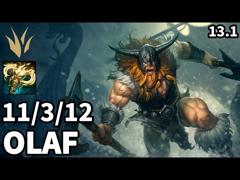 Olaf Jungle vs Vi - EUW Master | Patch 13.1