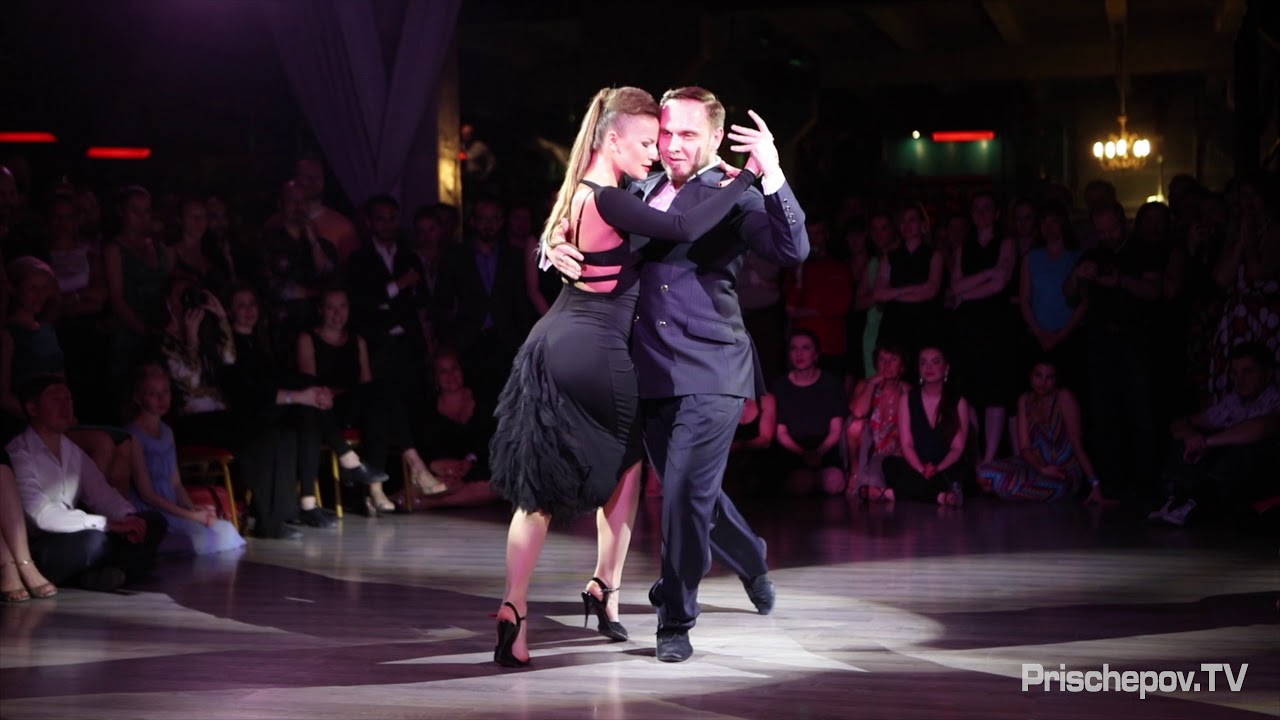 Stanislav Fursov & Ekaterina Simonova, 3-4, Moscow, Russia, in milonga "Planetango" 21.10.2017