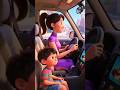 Pulang Sekolah Naik Mobil Sambil Nonton TV Shorts Animasi Kartun