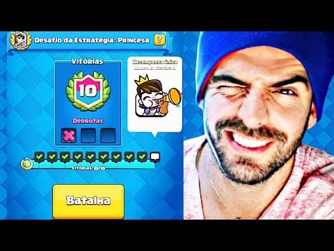 GANHEI O NOVO DESAFIO DA ESTRATEGIA: PRINCESA NO CLASH ROYALE!