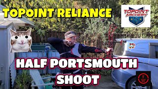 Shooting My First Scoring Round with a Compound Bow | Half Portsmouth with a Surprise Cat Moment!
