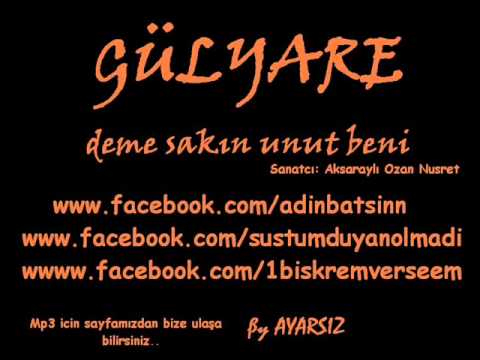 Ozan Nusret Gülyare  www.facebook.com/adinbatsinn