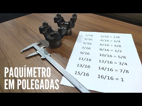 Paquímetro em Polegadas - Como Medir?
