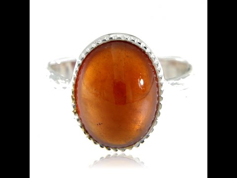 Inel Argint 925 Granat Natural - Elegant si Distinct