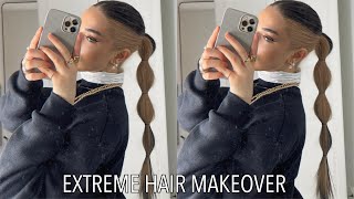 bleaching and dying the bottom half of my hair blonde