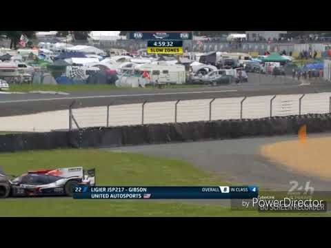 Paul Di Resta hard crash with 5 hours left in the 24 hours of LeMans