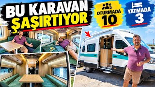 2 ODASI OLAN KARAVAN. 6 TEKER ÇOK ÇEKER ! Arkadan İtişli Ford Transit 