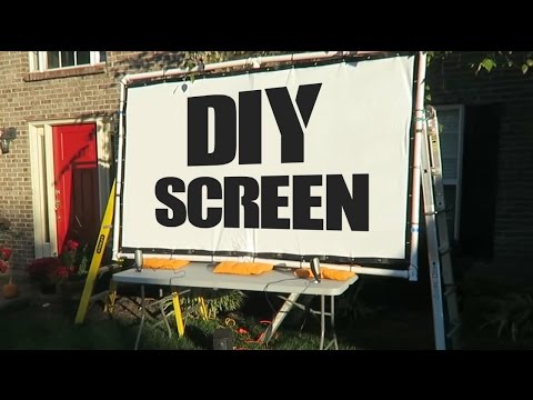 DIY Movie Screen For Projector - The Blind Life