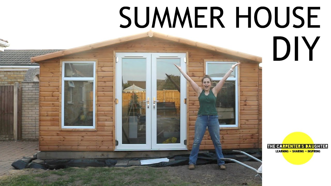 Watch video DIY Summerhouse Shed: Base & Frame Part 1 (Garden Room) | The Carpenter's Daughter Now DIY Summerhouse Shed: Base & Frame Part 1 (Garden Room) | The Carpenter's Daughter