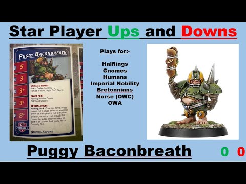 Blood Bowl Season 3 Star Player Ups and Downs: Puggy Bacombreath