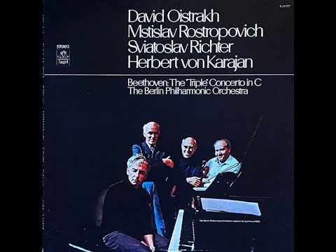 David Oistrakh,Mstislav Rostropovich,Sviatoslav Richter,Herbert vonKarajan Beethoven"Triple"Concerto