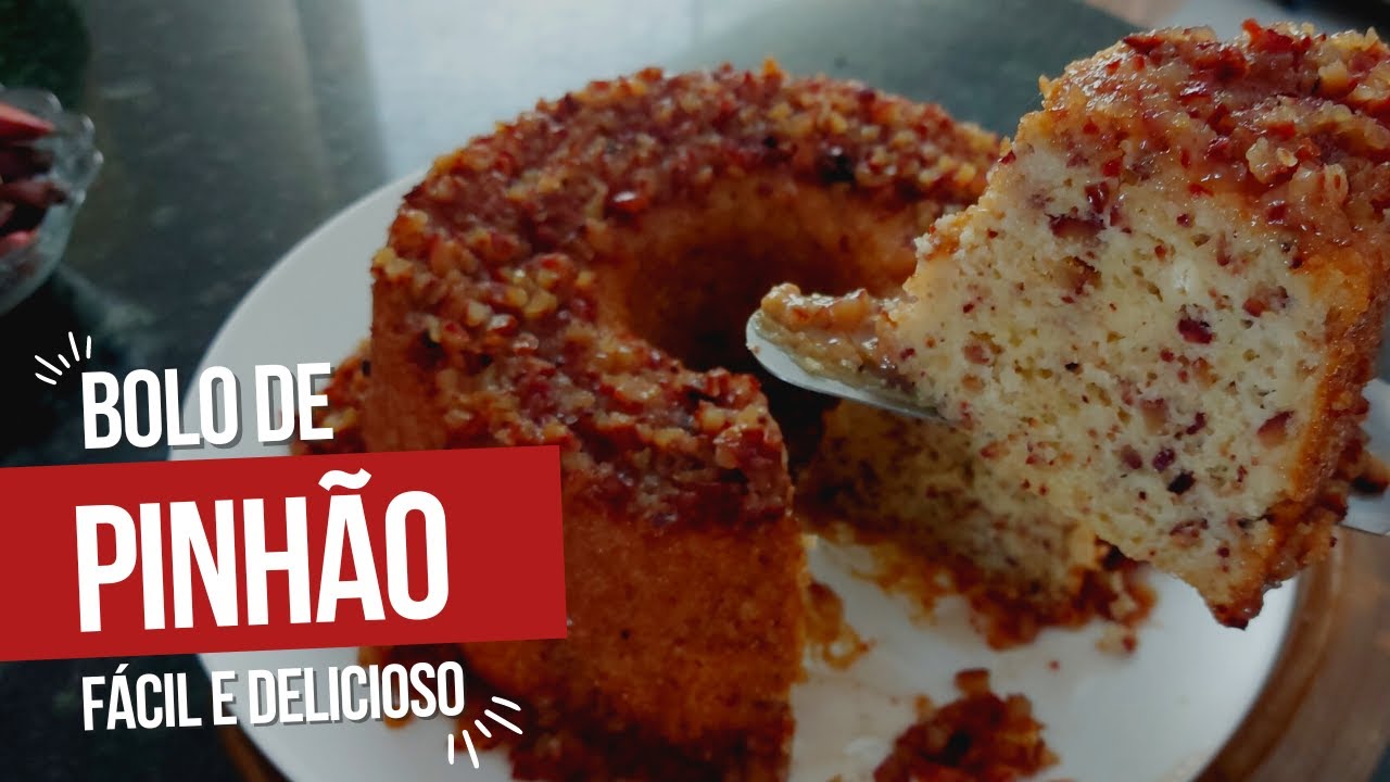 Pine Nut Cake Made in a Blender - Simple, Quick and Delicious