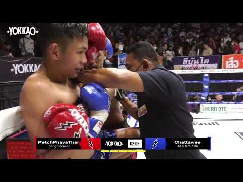 YOKKAO Muay Thai :  PetchPhaya Sangmorakot vs Chattawee JiebRamintra | YOKKAO Jitmuangnon Stadium