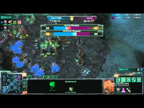 SC2 Finals Group B VortiX vs ViBE ZvZ Game 3 BNet World Championship 2012 StarCraft 2