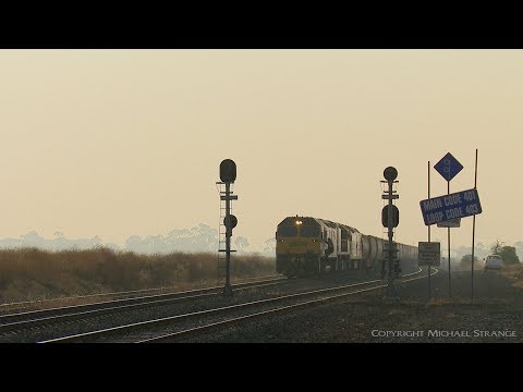 6KN2 SSR Grain Train Departs Gheringhap - PoathTV Australian Railways