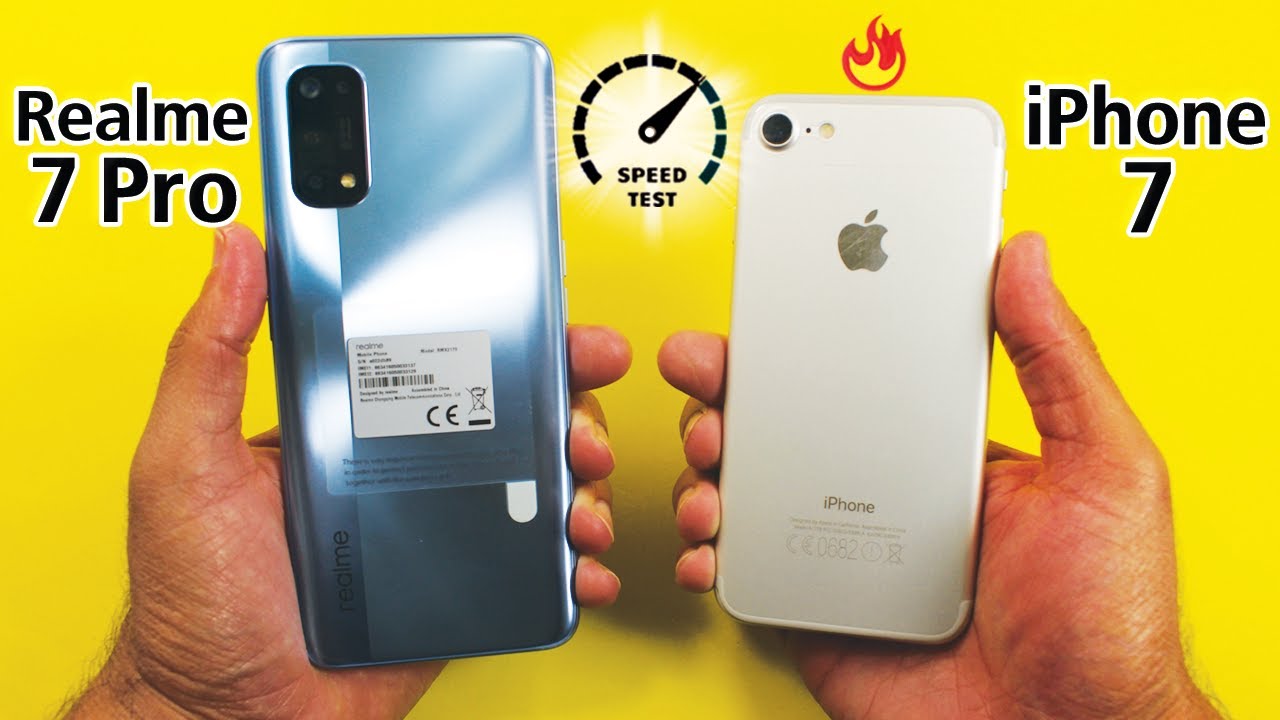 Realme 7 Pro vs iPhone 7 - Speed Test!