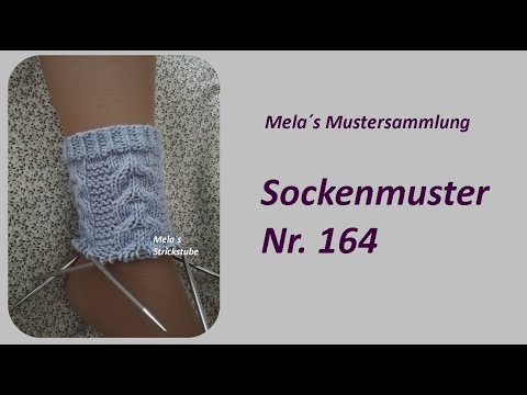 Sockenmuster Nr. 164 - Strickmuster in Runden stricken / Socks knitting pattern