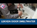 Drukke dagen voor loodgieters en dakbedekkers vanwege problemen met smeltwater - OMROEP WEST