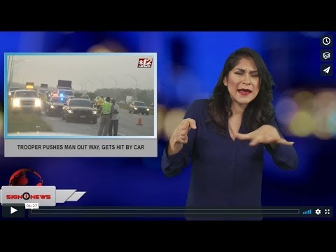 Trooper pushes man out way, gets hit by car (ASL - 12.8.18)