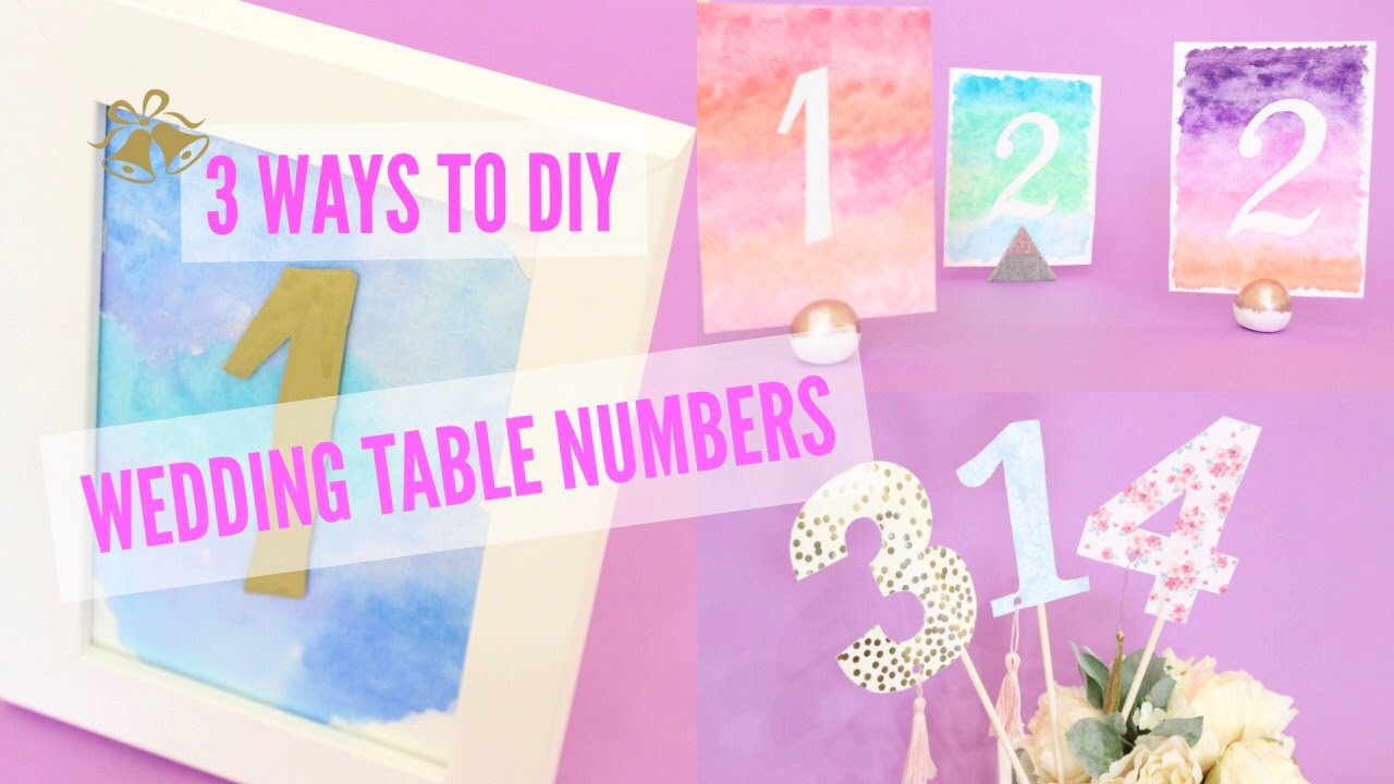 Where to Buy Wedding Table Numbers