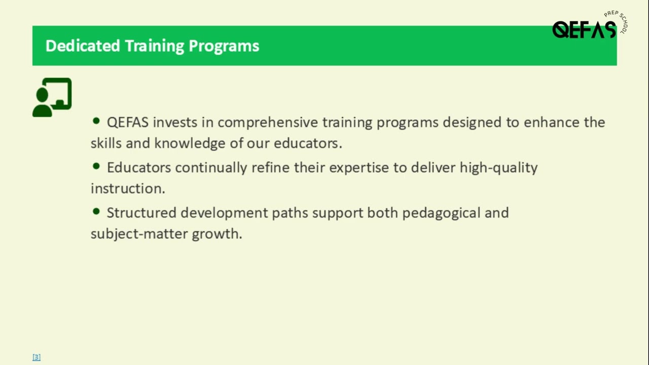 QEFAS Professional Development and Continuous Learning