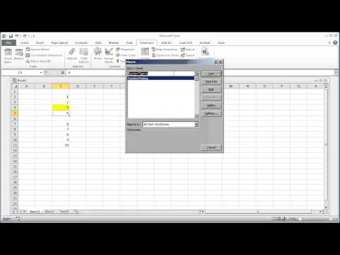 VBA Programming for Excel 2010 -- V1.06 - Editing a Macro in the Visual Basic Editor -- Free Beginners Tutorial