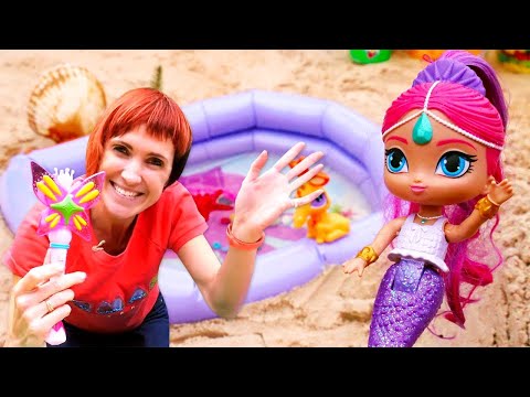 Кукла Русалка и СЮРПРИЗ от Маши Капуки - Игры для девочек - Бассейн для русалочки