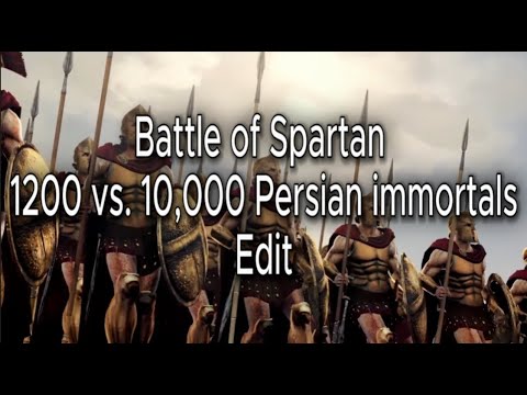 Battle of Spartan | 1200 vs. 10,000 Persian immortals | #1  #edit #sparta #afterdark