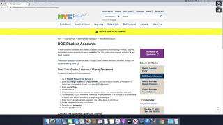 How to Access Your DOE Student Email