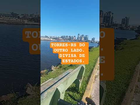 #scooter Divisa RS/SC Rio Mampituba.  Do outro lado nossa linda Torres rs.