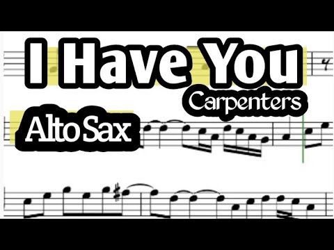 I Have You Alto Sax Sheet Music Backing Track Play Along Partitura