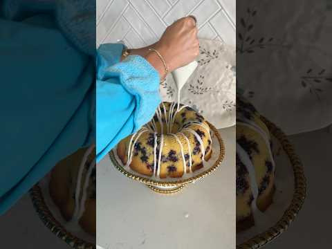 Watch Video: lemon blueberry bundt cake 🍋🫐